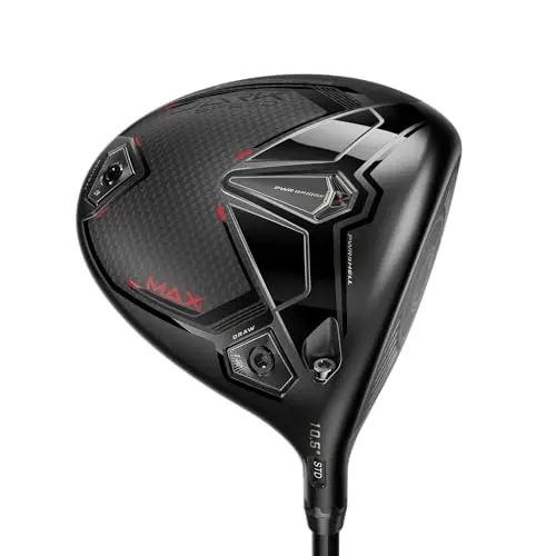 Cobra DarkSpeed MAX Driver for left-handed golfers, black head with red accents