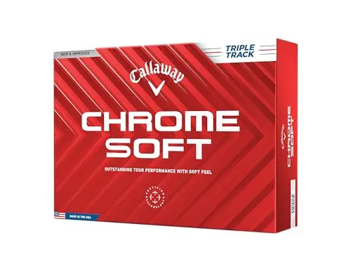 Callaway Chrome Soft Golf Balls with Triple Track alignment aid