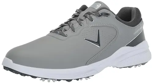 Callaway Men's Solana TRX v3 grey waterproof golf shoes with a 5-spike outsole