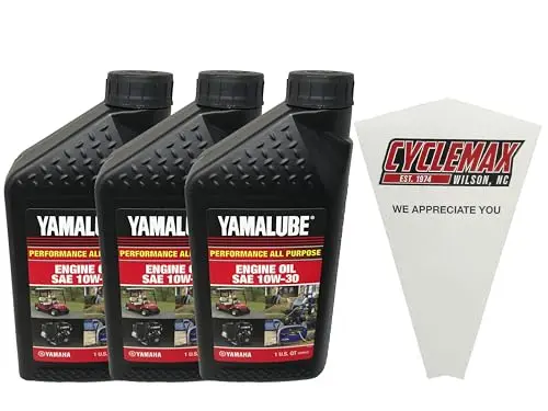 Cyclemax three-quart compatible engine oil pack with a disposable funnel