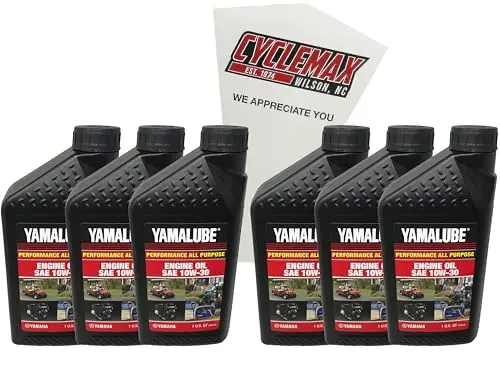 Cyclemax six-quart compatible engine oil pack with a disposable funnel