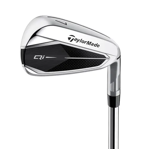 TaylorMade Qi Iron set in sleek silver finish