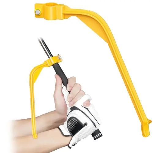 GreenHaven yellow plastic wrist hinge golf trainer
