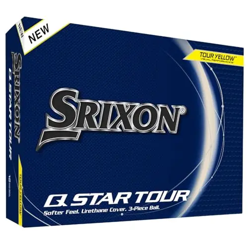 Srixon Q-Star Tour 5 golf balls in yellow