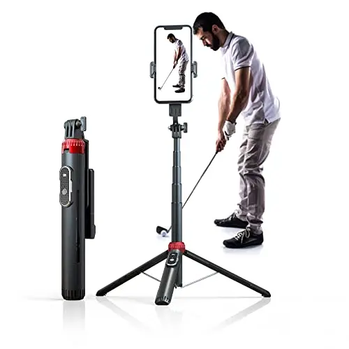 EUG-PRODUCTS extendable phone tripod with a wireless remote control