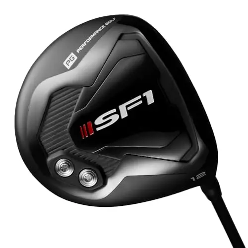 Performance Golf SF1 Driver with square face technology for controlled cuts