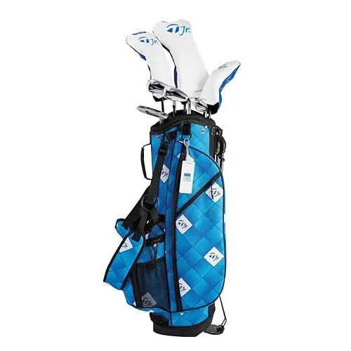 TaylorMade Junior Golf Set for ages 10-12 in silver and blue
