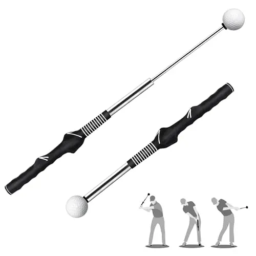 Seticek black retractable golf swing trainer