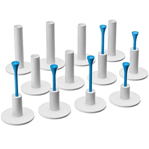 THE GOLFER STORE 32-piece golf tee set with rubber mat tees and plastic simulator tees