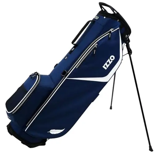 Izzo Ultra Lite stand golf bag in navy blue.