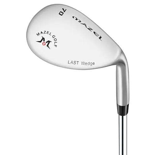 MAZEL silver 70 degree forged golf wedge with CNC milled face