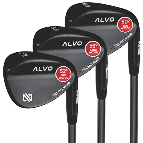 Alvo Golf Premium Wedge in Stealth Black finish