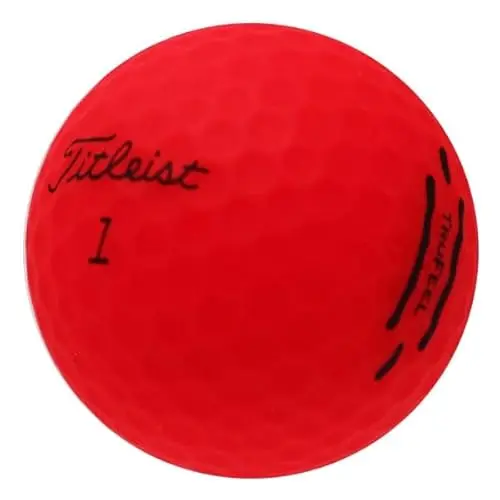 LostGolfBalls Titleist TruFeel Matte Red Golf Balls