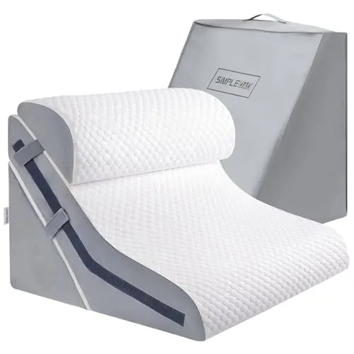 Simpledad 3-in-1 height adjustable wedge pillow set with multiple configurations