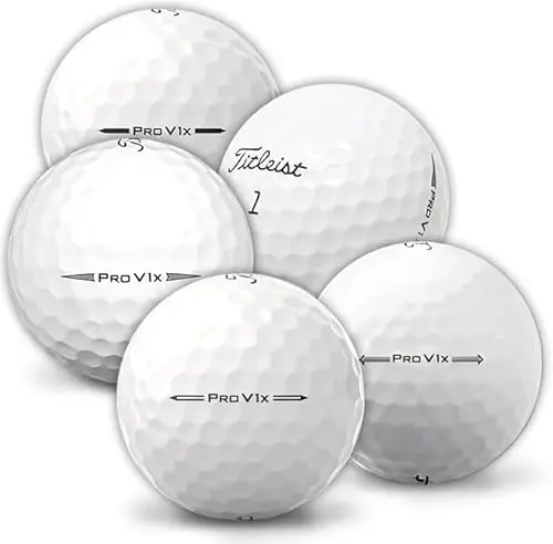 Recycled Titleist ProV1X golf balls in mint condition
