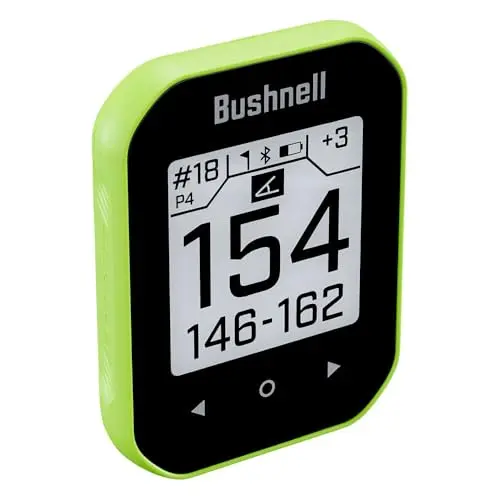 Bushnell Phantom 3 Slope handheld golf GPS on a golf cart
