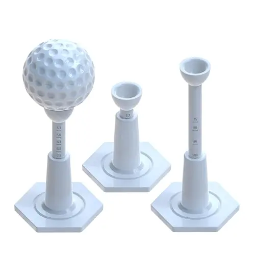 HOTENFES blue adjustable height unbreakable golf tee for mats with struts
