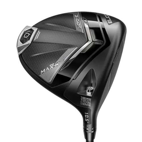 Cobra Darkspeed Adapt MAX-K Driver in black, highlighting its adjustable hosel and sleek design.