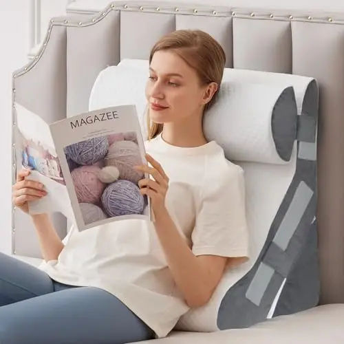 MEGCXIT 3-piece adjustable wedge pillow set with memory foam for post-surgery
