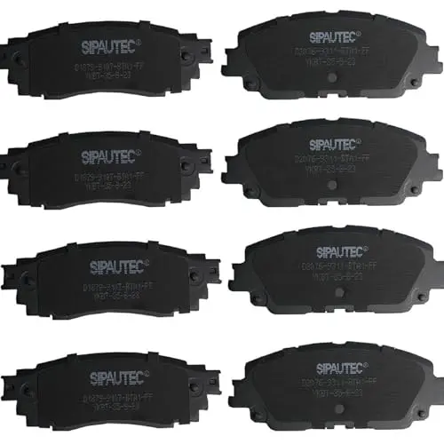 SIPAUTEC 8-piece front and rear ceramic brake pad set for Toyota Camry, RAV4, Avalon, and Lexus models