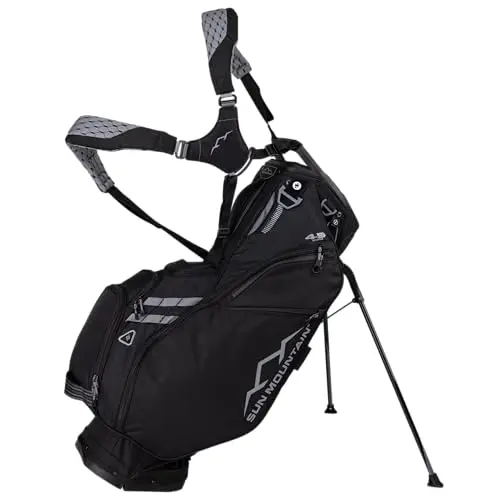 Sun Mountain Men's Eclipse 4.5 LS lightweight stand golf bag in black.