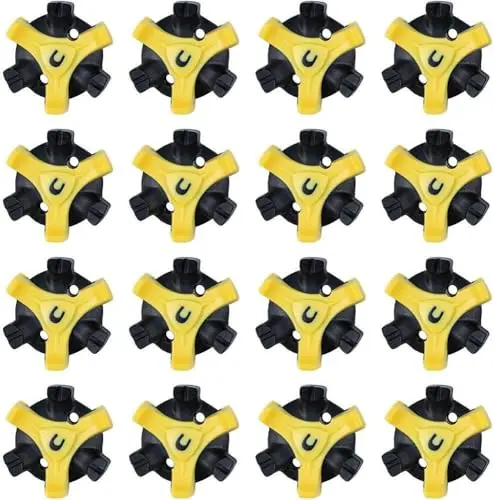 RATION 20-piece yellow golf shoe spikes for Q-Lok systems