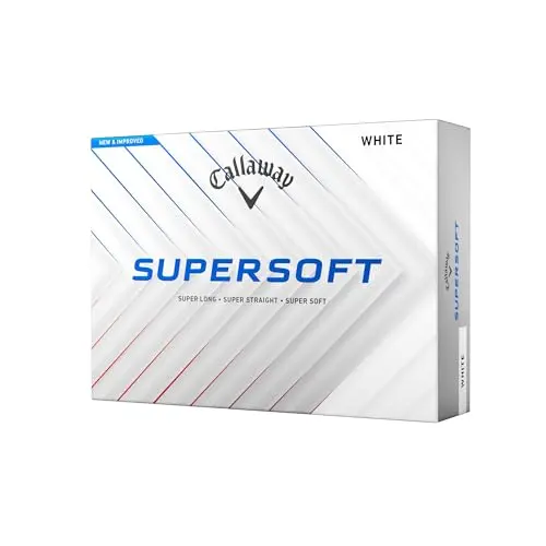 Callaway Supersoft 2026 white golf balls in box