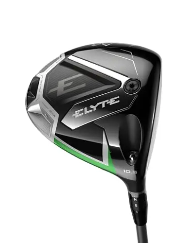 Callaway Elyte Driver in black and chrome, featuring a low-profile carbon crown