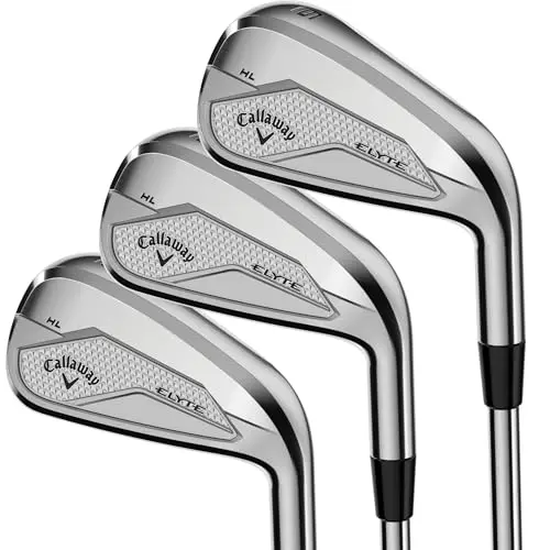 Callaway Golf Elyte High Launch iron set in black and chrome