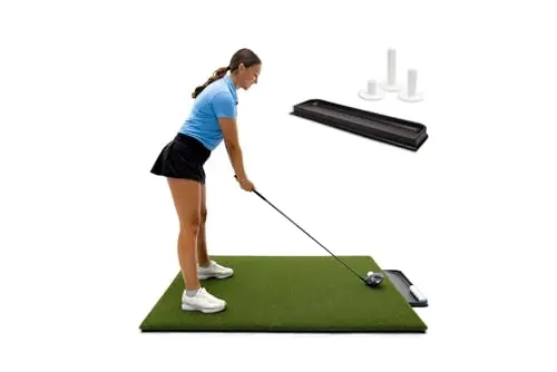 Dura-Pro Premium golf hitting mat with included ball tray and tees