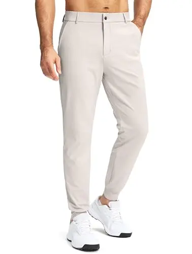 G Gradual men's stretch golf joggers with elastic waistband