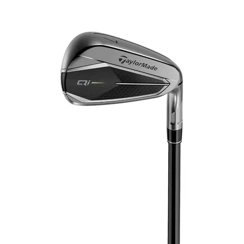 TaylorMade Qi Iron set in gunmetal finish with 5-PW and AW