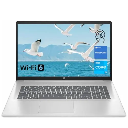 HP Premium 17.3 inch Touchscreen Laptop in Silver