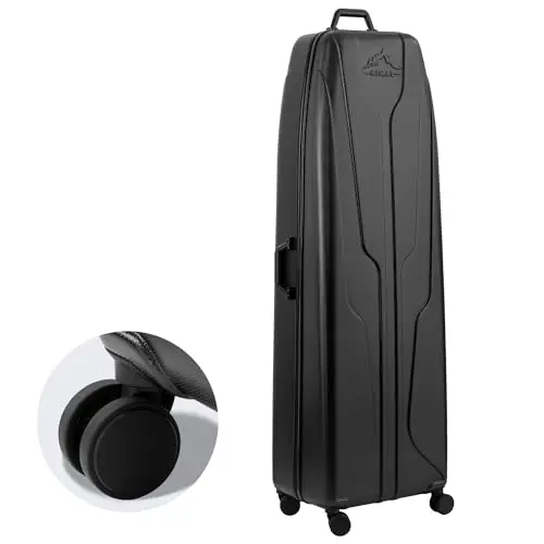 UNIHIMAL full hard shell golf travel case in classic black
