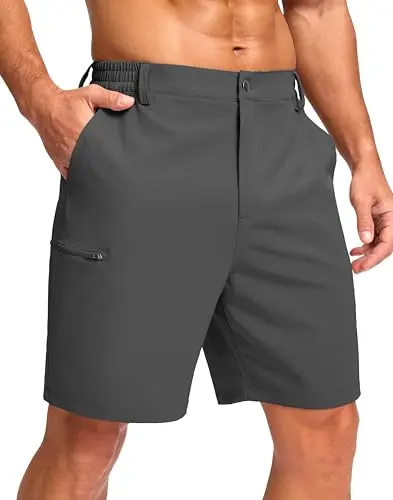 G Gradual Men's Shorts available in 7 or 9 inch inseam, showing four pockets including a thigh phone pocket.