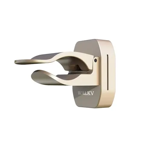 WALKV champagne gold aluminum magnetic cigar holder with curved shape