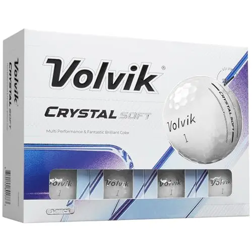 Volvik Crystal Soft golf balls with luminous crystal finish