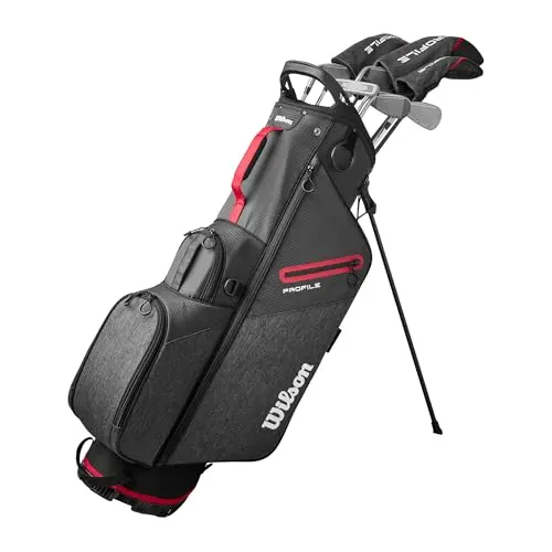 Wilson Teen Profile complete golf set in red, black, and silver