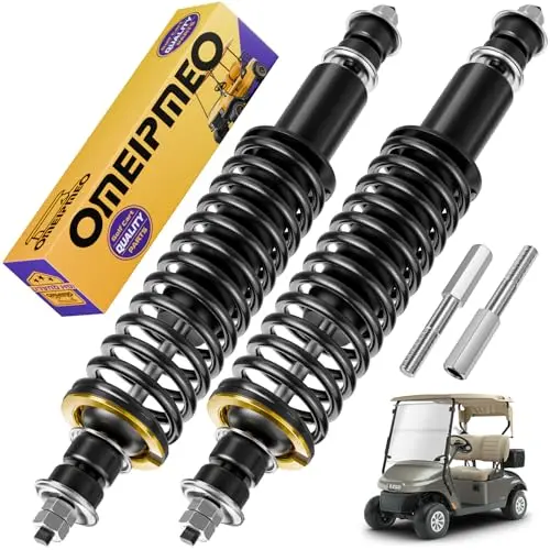 OMEIPMEO 2-Pack Black Coil Spring Shock Absorbers for EZGO