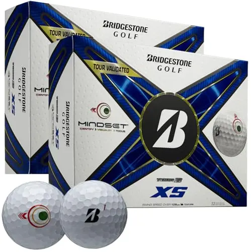Bridgestone Tour B XS golf balls in white