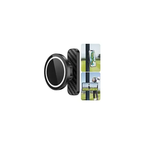 AISIKA black magnetic phone mount for golf cart with ball joint