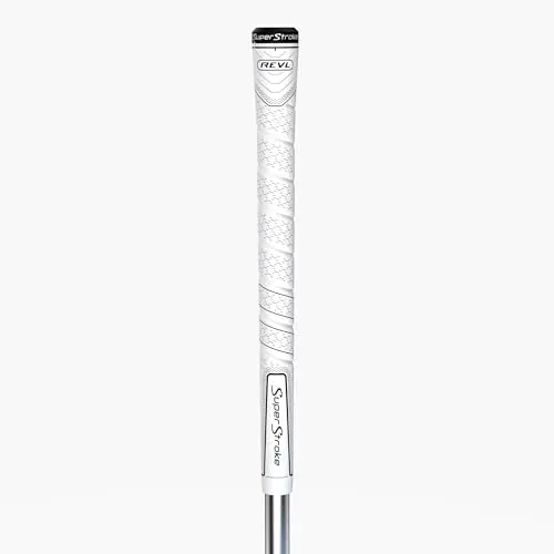 SuperStroke REVL Comfort midsize golf club grip in white