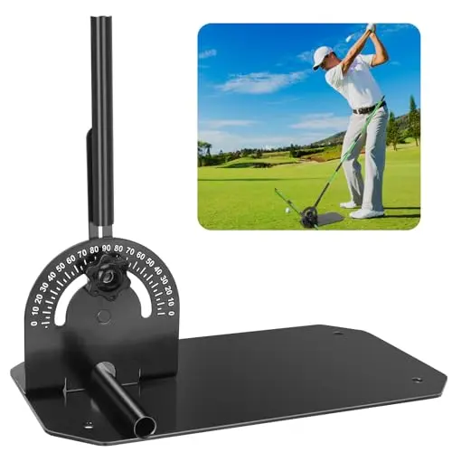 BEUTFQL golf alignment stick holder with angle plate and carrying bag