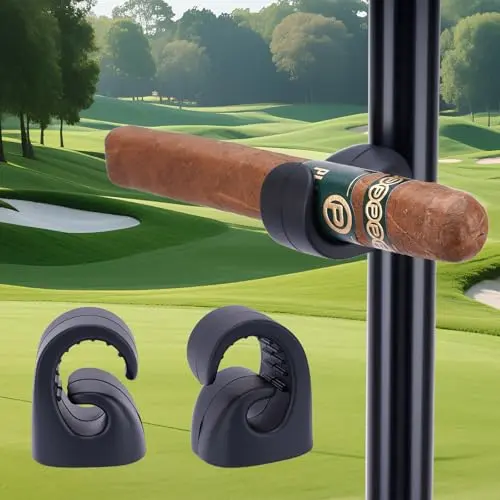HMAZAE two-pack of black elastic silicone cigar holders