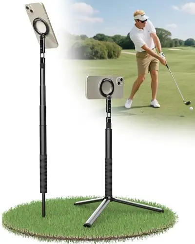 MOSENVKA golf tripod and monopod with magnetic phone holder and lightweight aluminum design