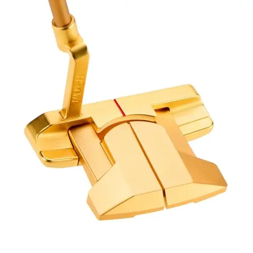 HONMA H10 24K gold plated mallet putter with carbon shaft