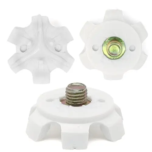 weiemgs 20-piece white golf shoe spikes with removal wrench